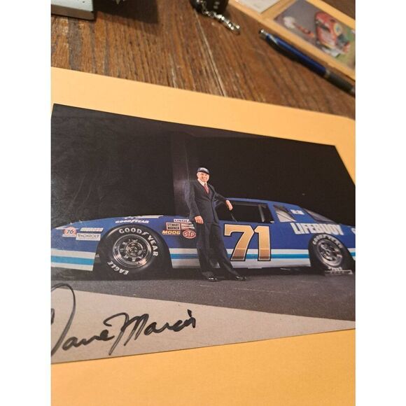 1989 Dave Marcis Signed NASCAR Postcard #71 Lifebuoy Chevy 9x6 Winston Cup - Picture 3 of 4